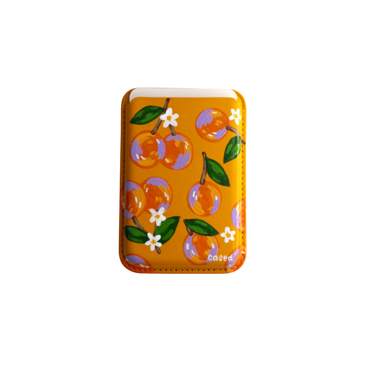 Tarjetero Magsafe Naranjas